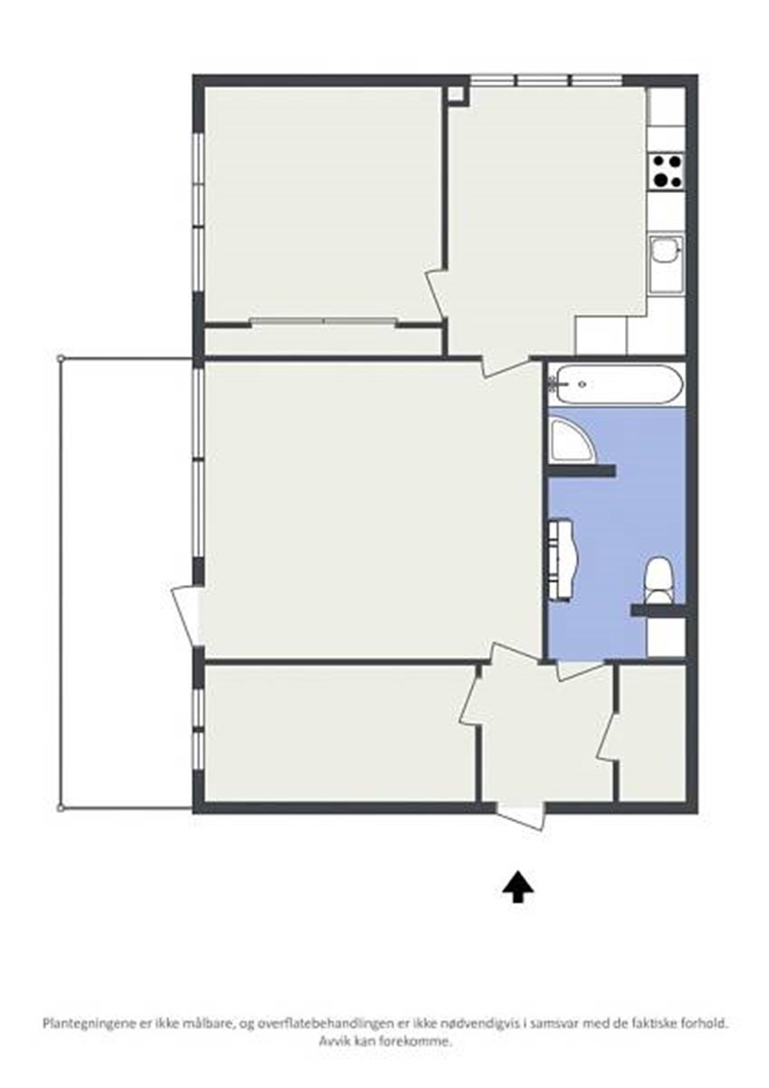 Plantegning Hovsetervn 96 2D Galleribilde