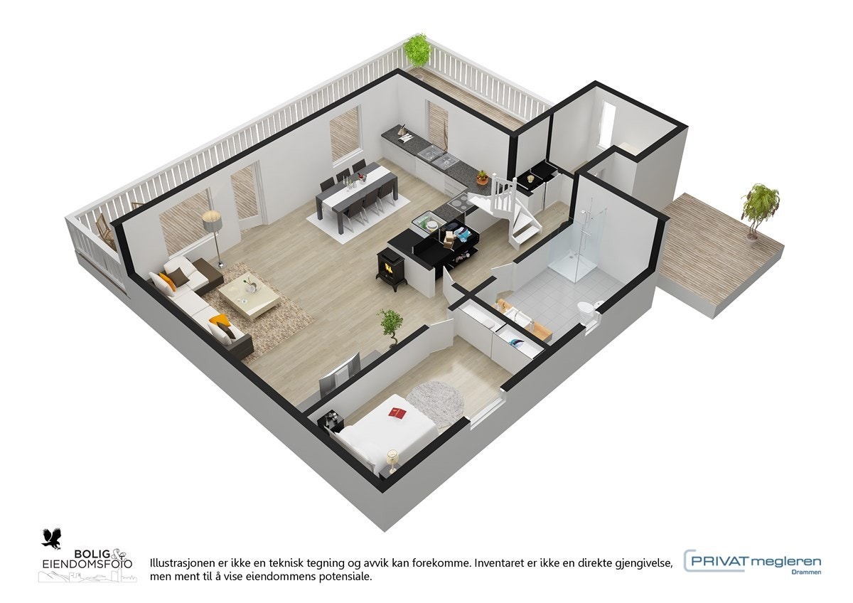 Plantegning første etasje. Galleribilde