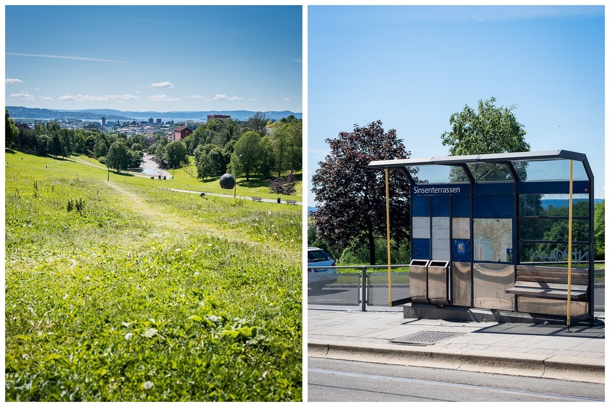 Kollektivtilbud i nærområdet - Trikk: Linje 17: Grefsen - Rikshospitalet. Galleribilde