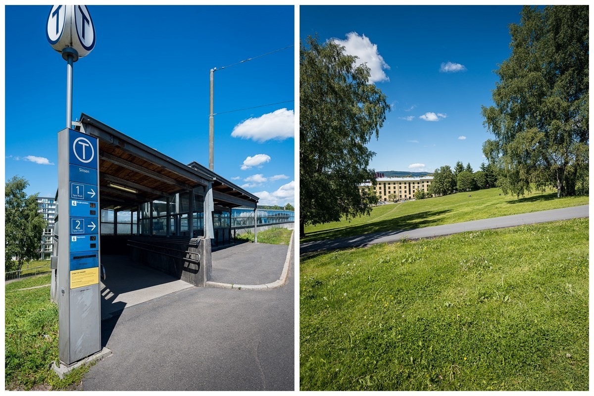 T-bane: Sinsen; linje 4 og 6 Ringen. Carl Berner; alle 6 linjer. Galleribilde