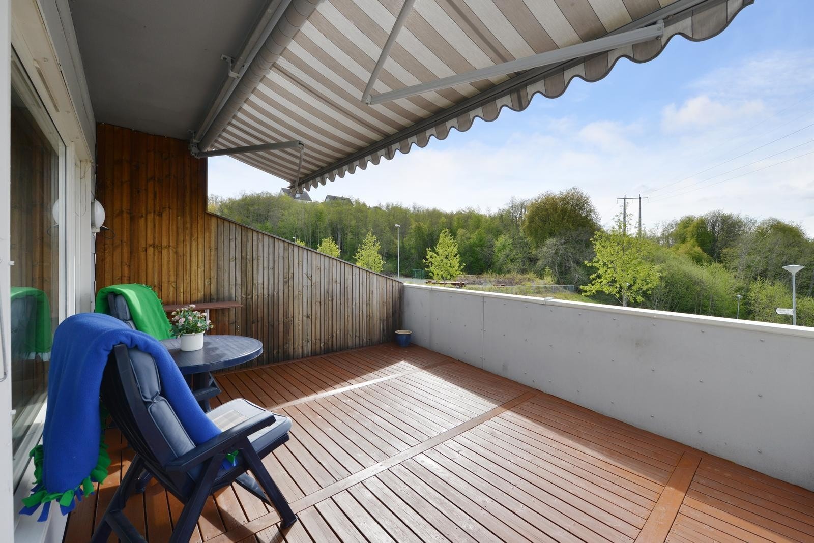 Terrasse med gode solforhold. Galleribilde