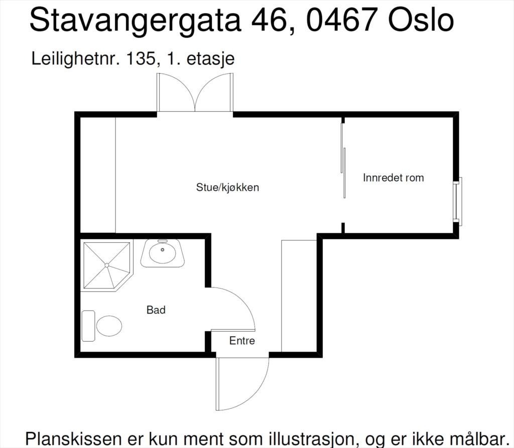 Flott, praktisk planløsning Galleribilde