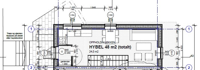 Plantegning 1.etg Galleribilde