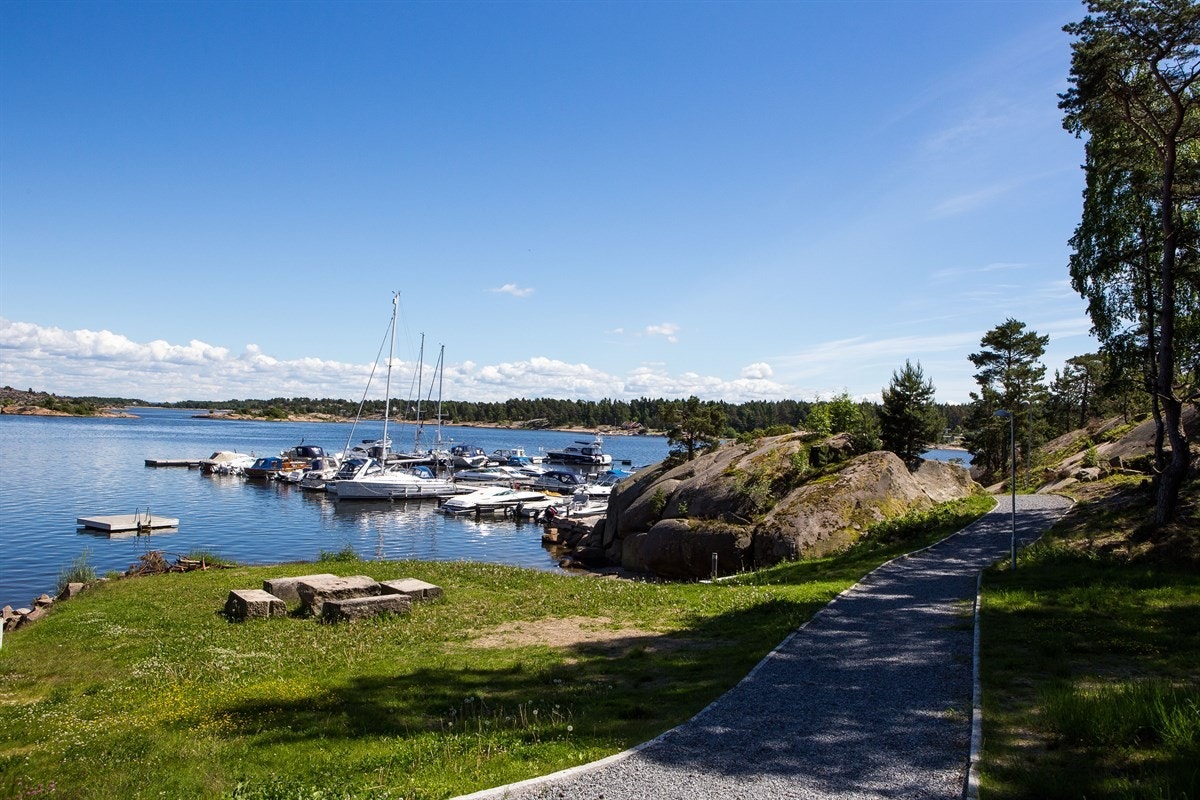 Fra fellesstranden og båthavnen Galleribilde