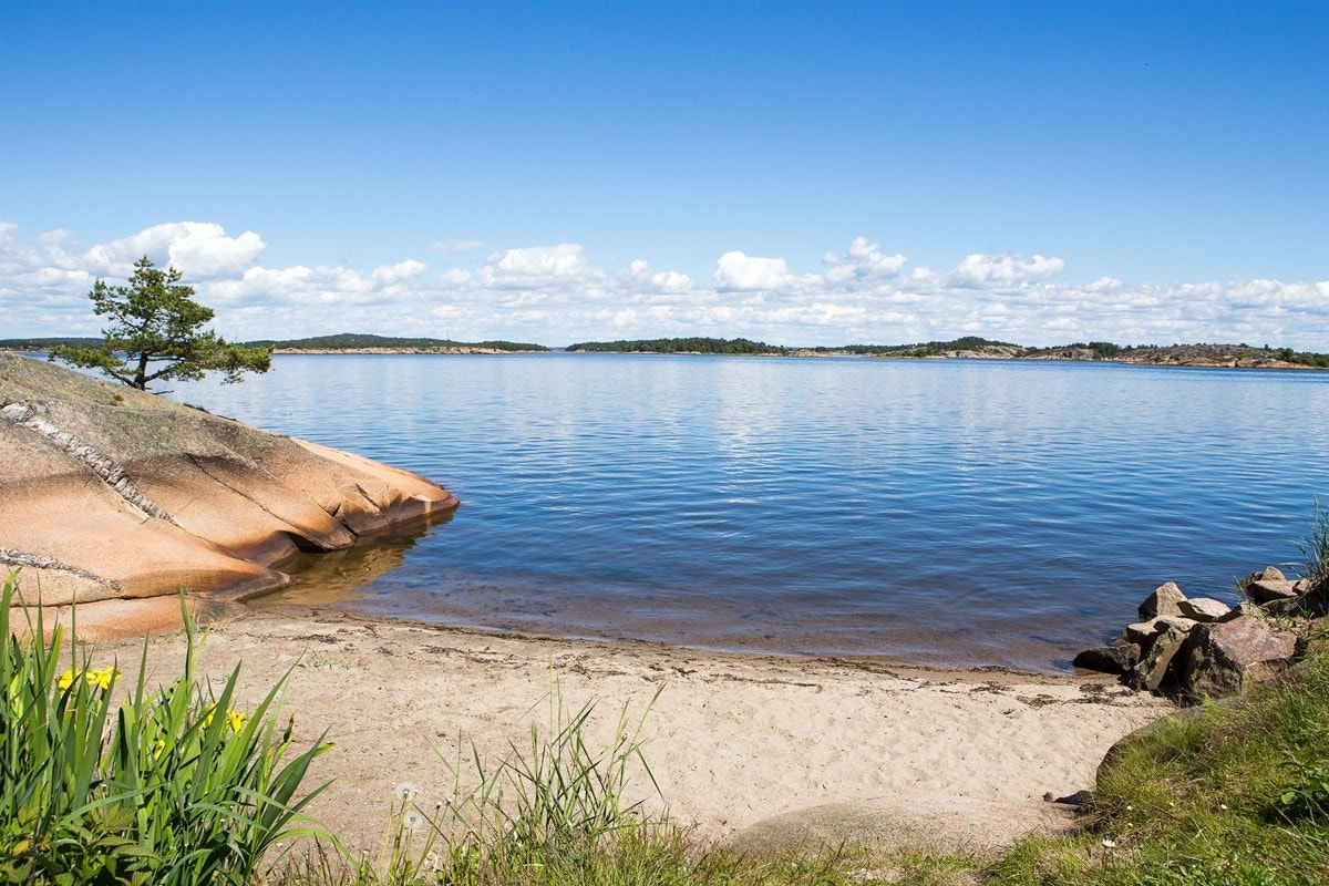 En fin strand Galleribilde