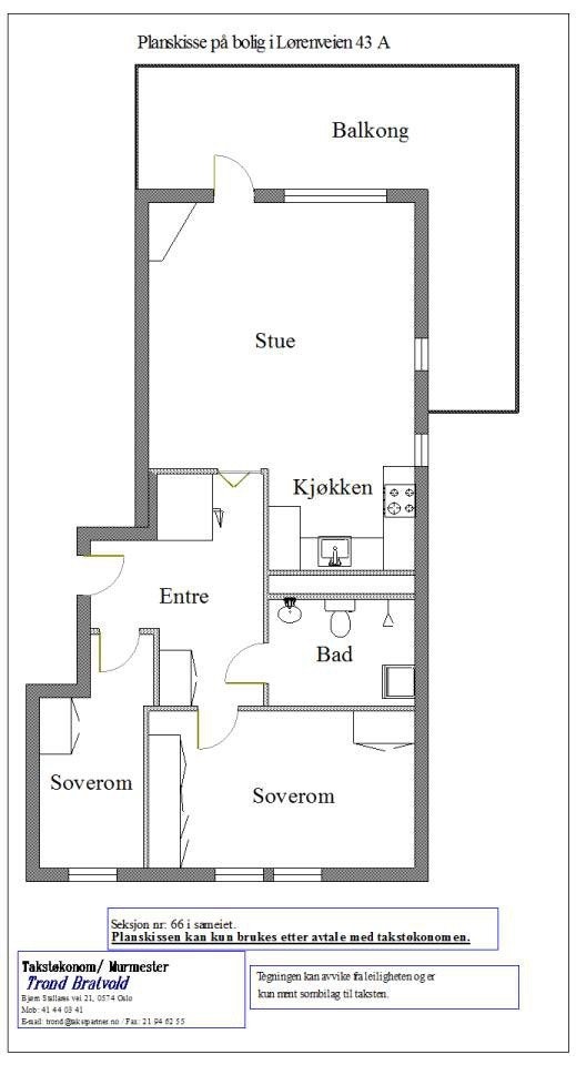 Plantegning Galleribilde