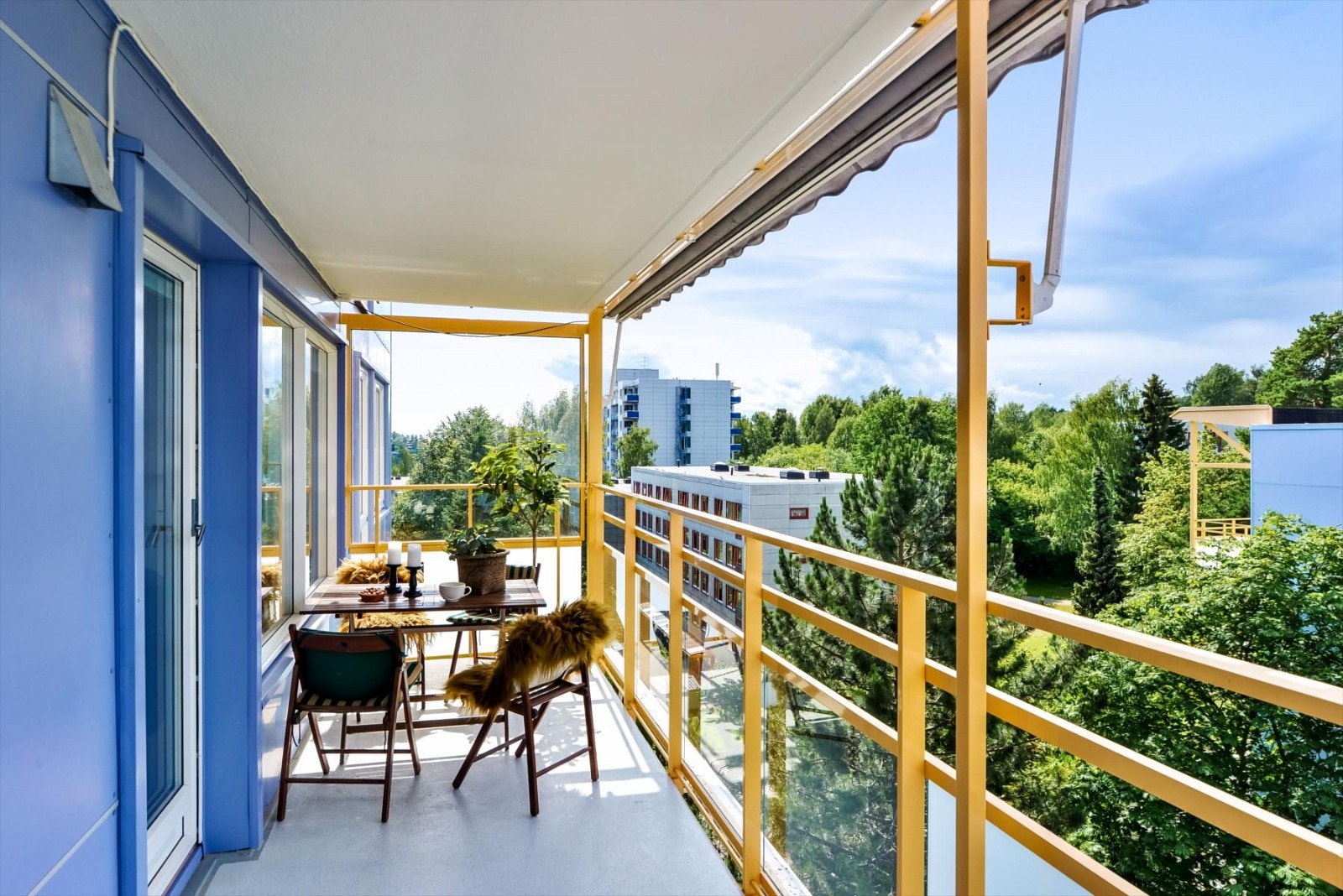 Balkongen er vendt mot nord-vest og er på ca. 11,5 kvm Galleribilde