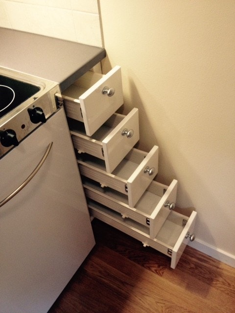 Situasjon kjøkkenskuffer Galleribilde