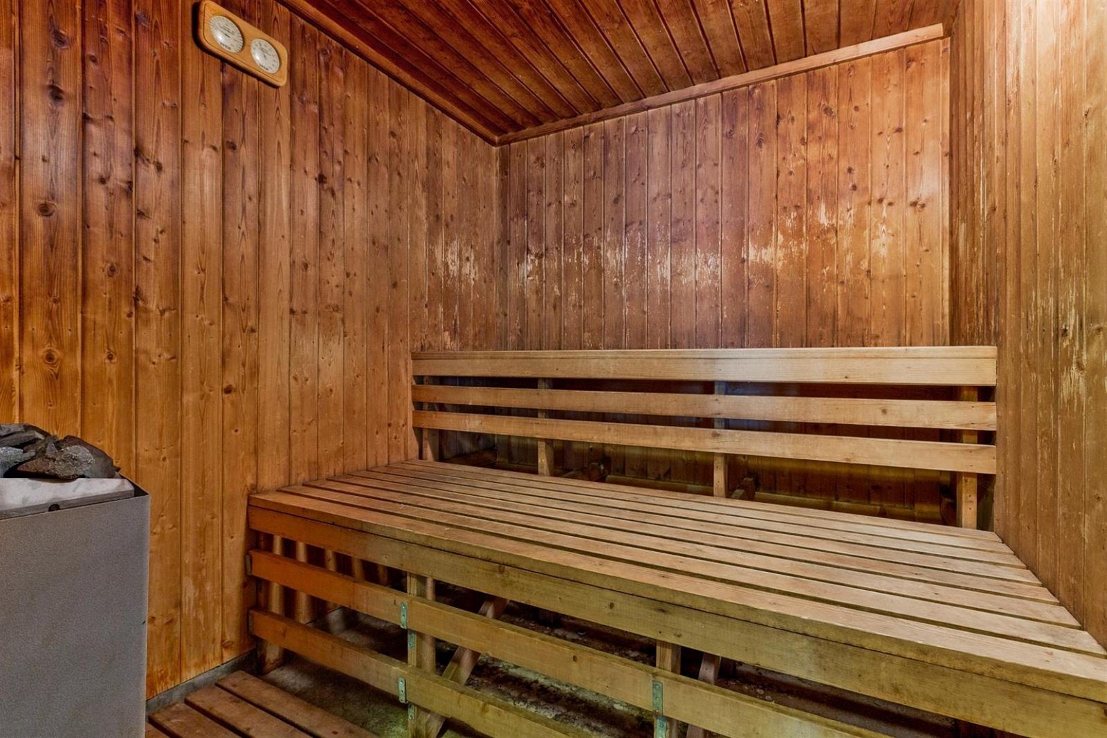 Det er også badstue i borettslaget. Deilig kanskje etter en fin løpetur eller skitur. Galleribilde