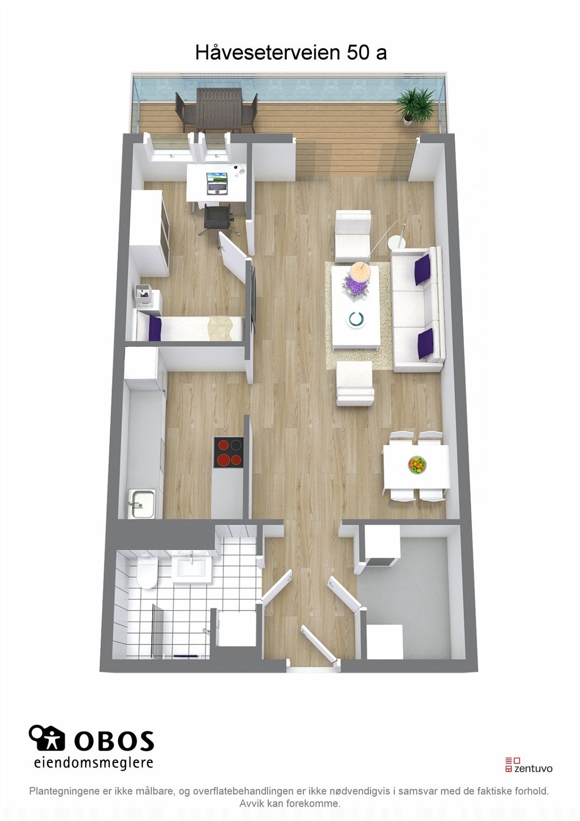 3D plantegning Galleribilde