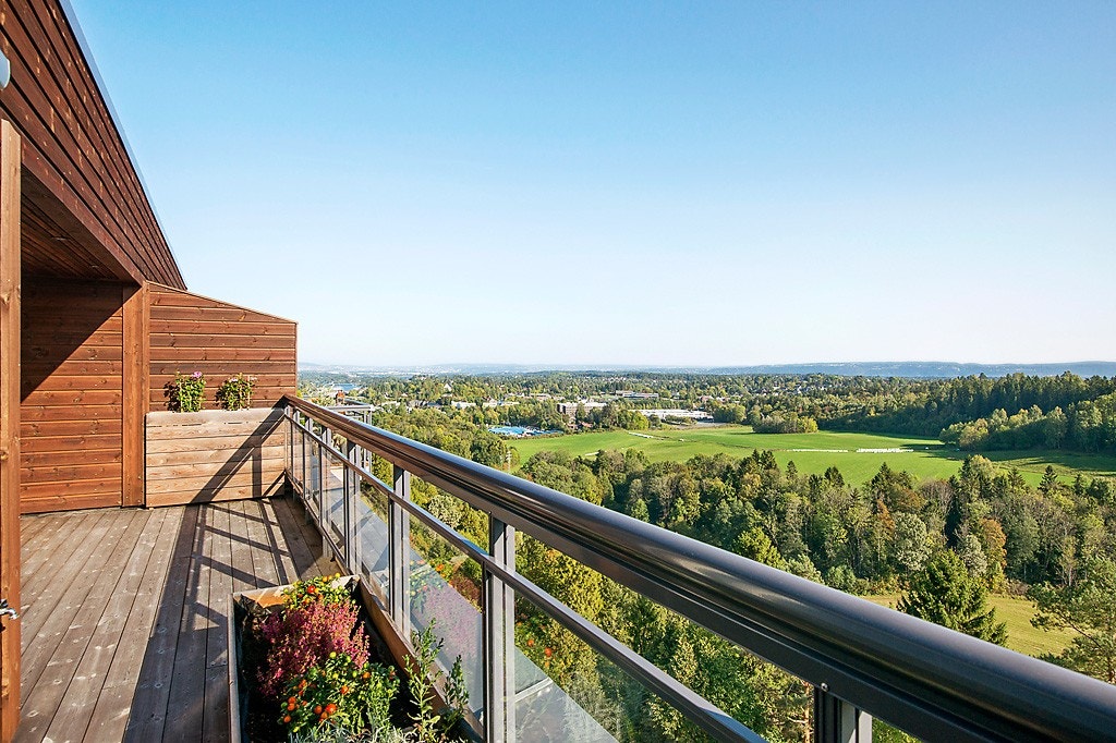 Utsikt fra terrassen Galleribilde