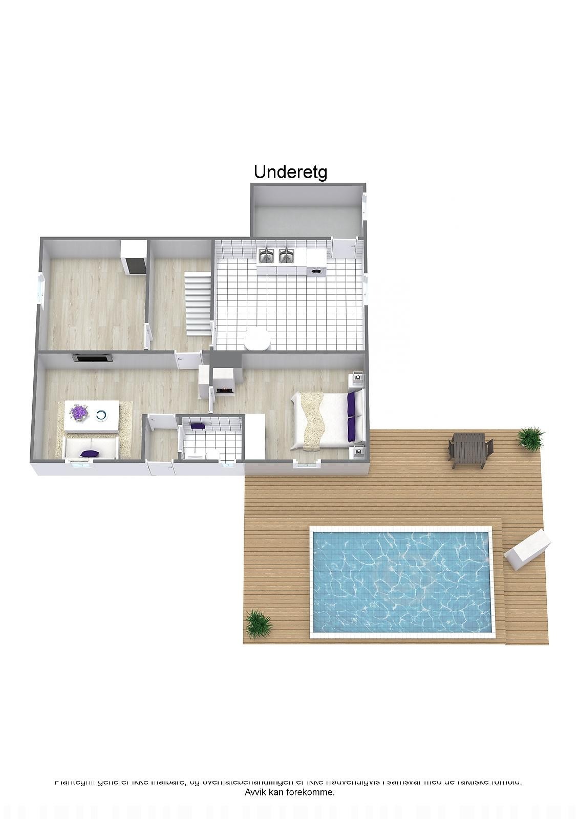 Plantegning u.etg. Galleribilde