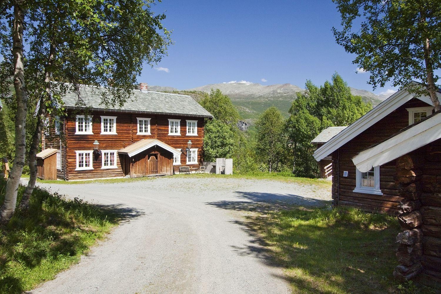 Skinnfellgården sommer Galleribilde