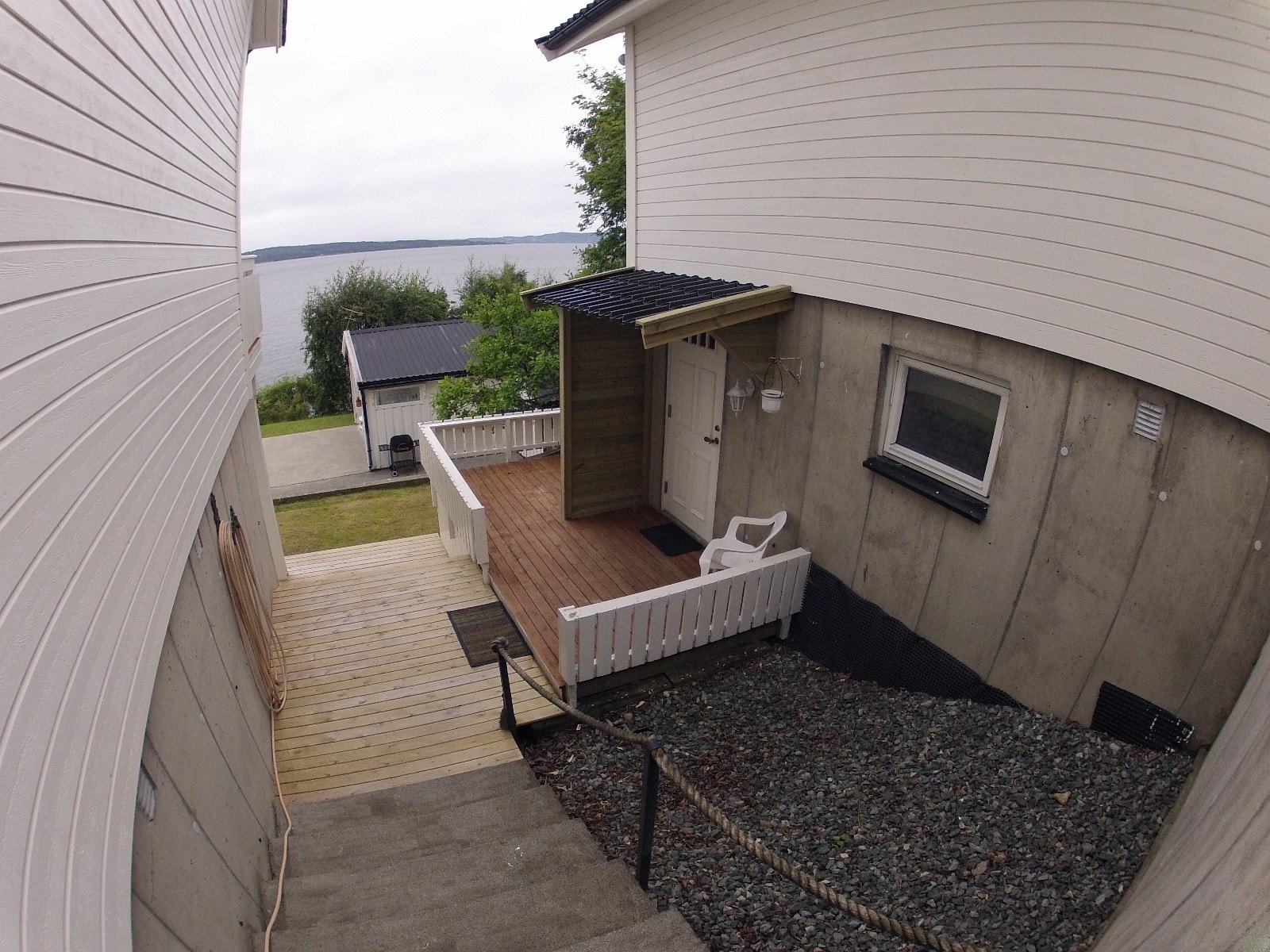 Egen inngang med veranda Galleribilde