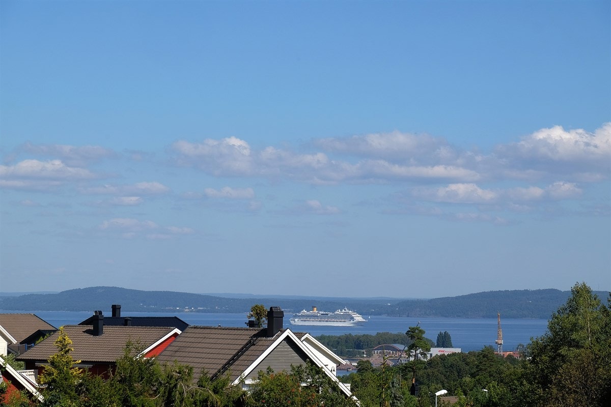 Fra boligen er det også utsikt over Oslofjorden Galleribilde