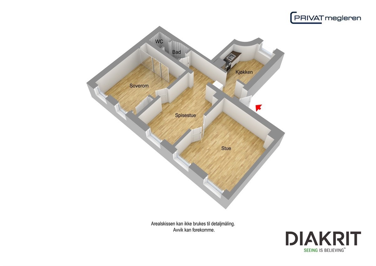 Plantegning 3D Galleribilde