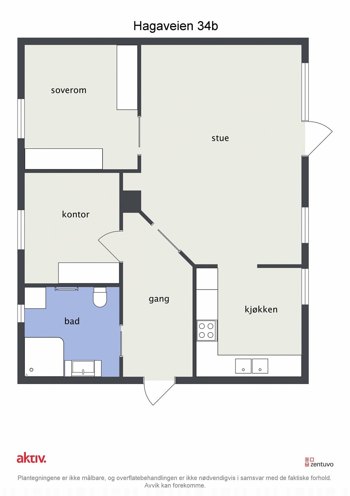 2D plantegning Galleribilde