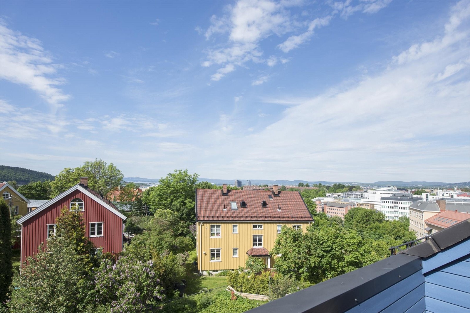 Utsikt fra tak terrassen. Galleribilde