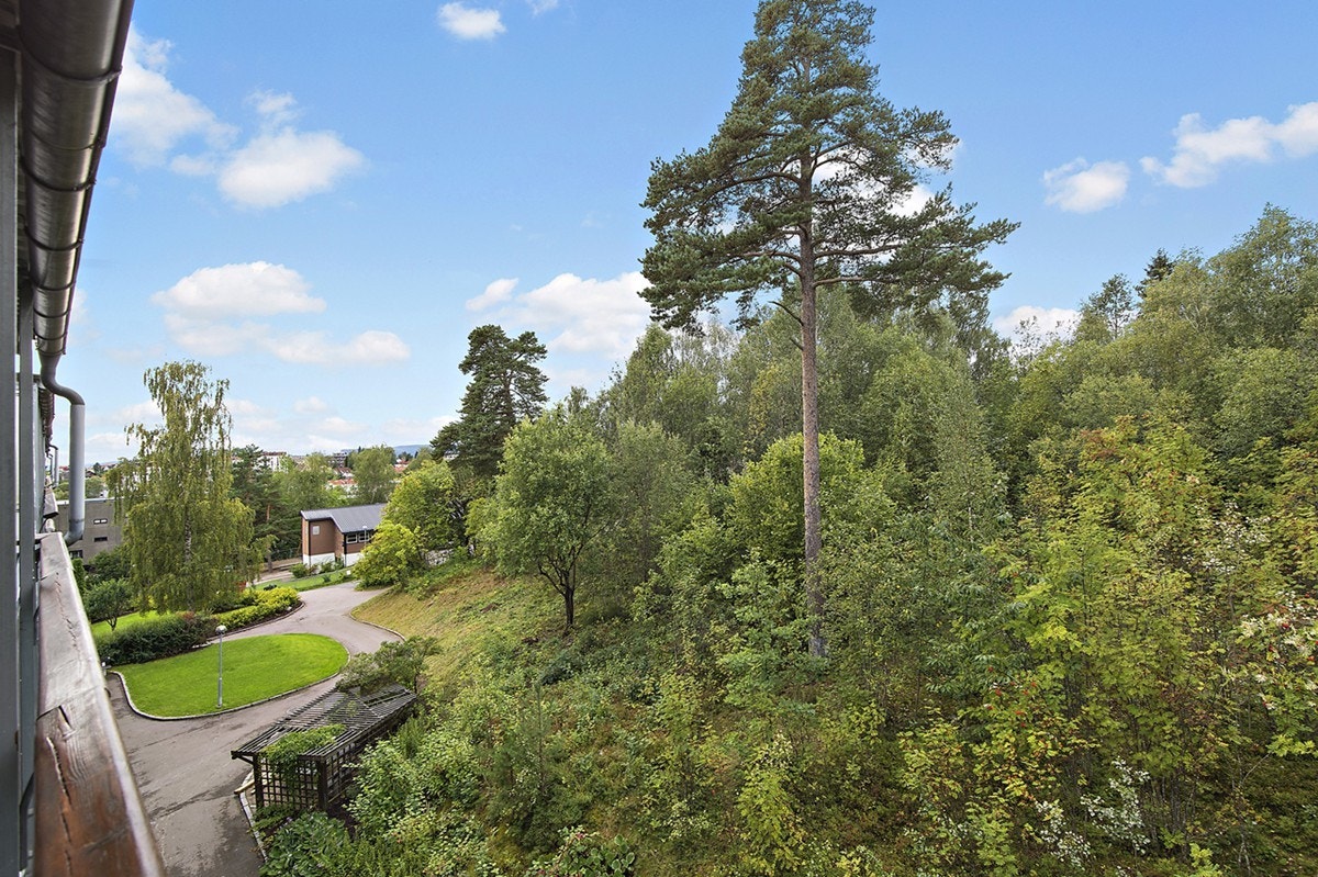 Fin utsikt og ingen innsikt fra balkongen Galleribilde