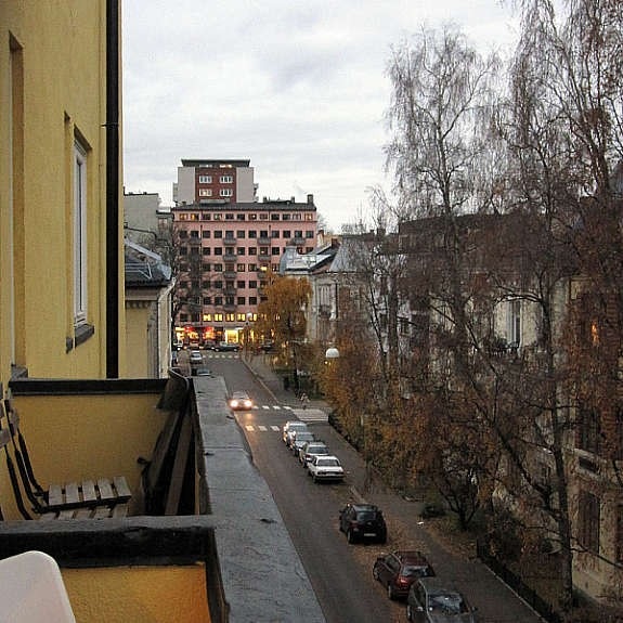 Utsikt fra balkongen Galleribilde