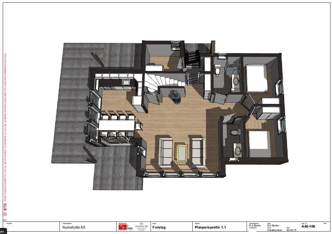 Forslag til møblering 1. etasje Galleribilde