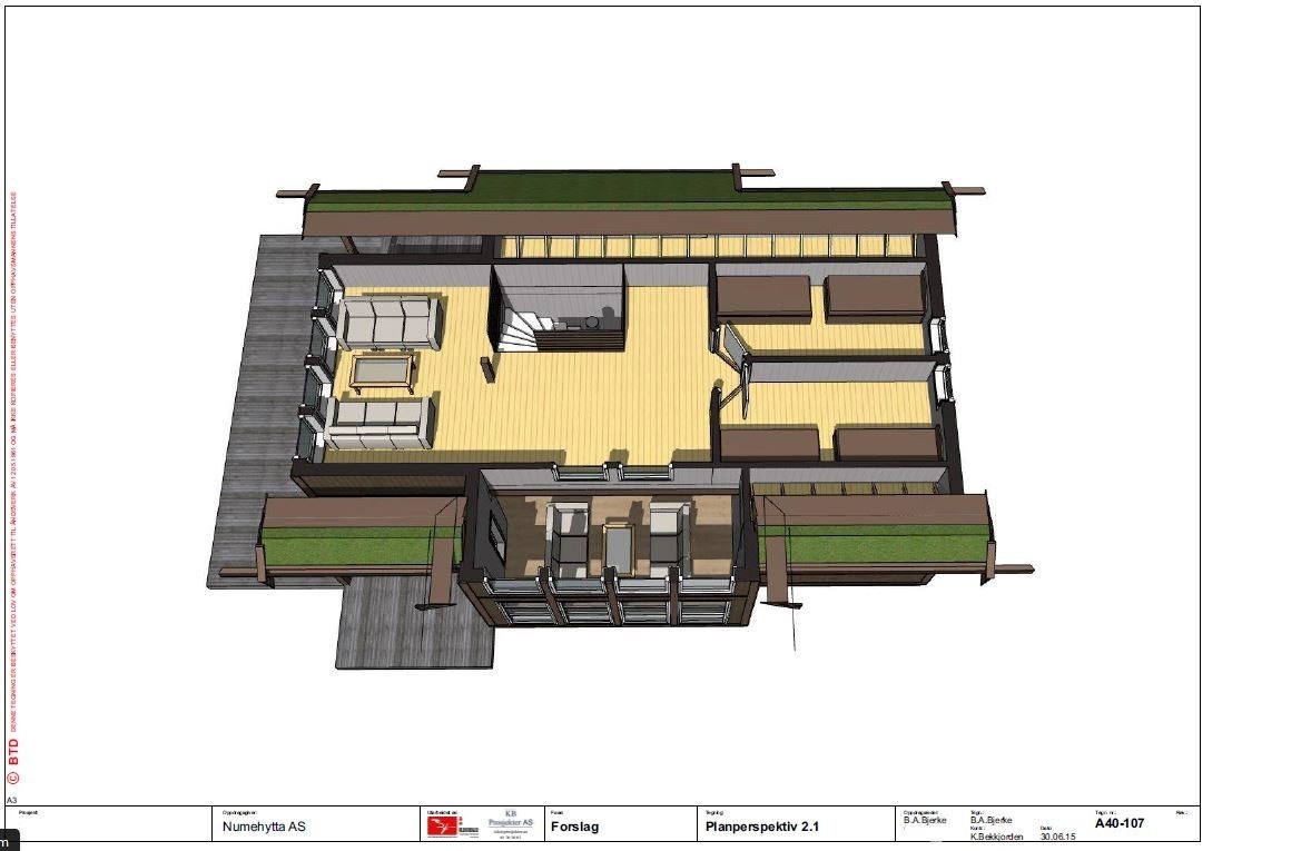 Forslag til møblering 2. etasje Galleribilde