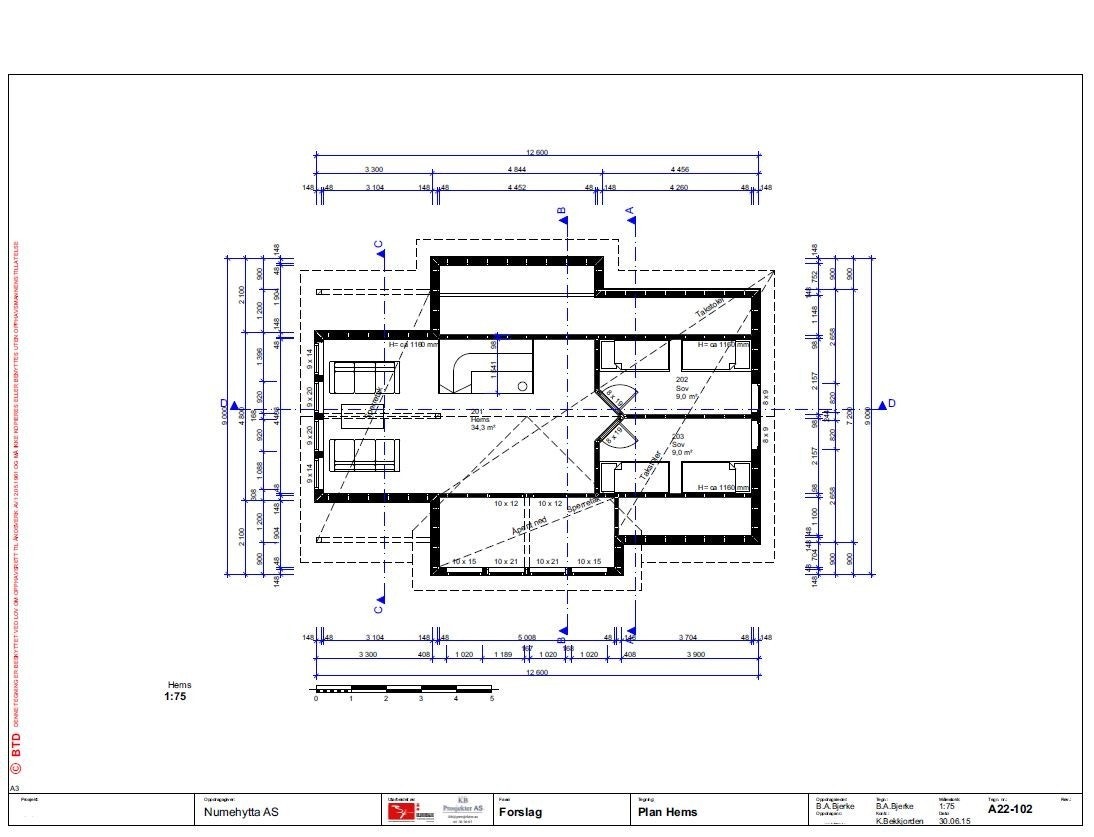 Plantegning 2. etasje Galleribilde