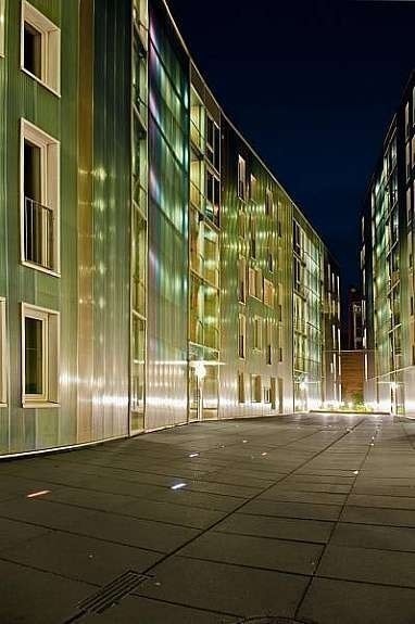 Fasade kveld Galleribilde