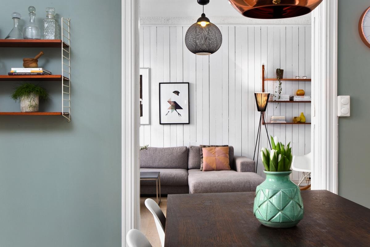 Spisestue/kjøkken sett mot stuen Galleribilde