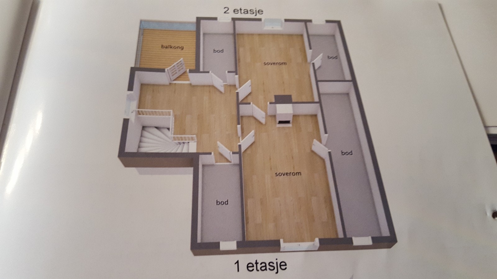 Plantegninger i 2.etg Boder kan brukes evt som soverom Galleribilde