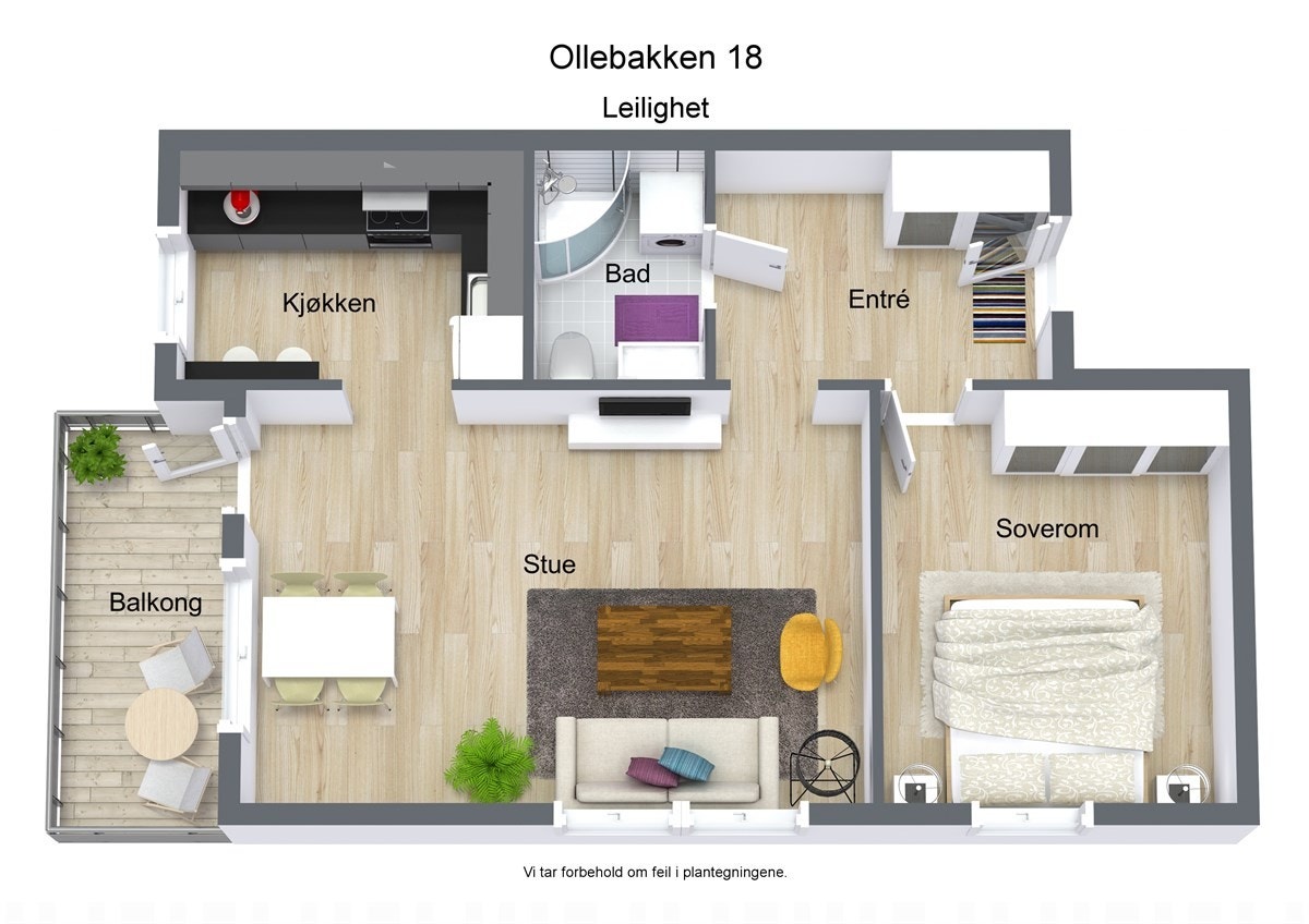 Plantegning av leiligheten. Galleribilde