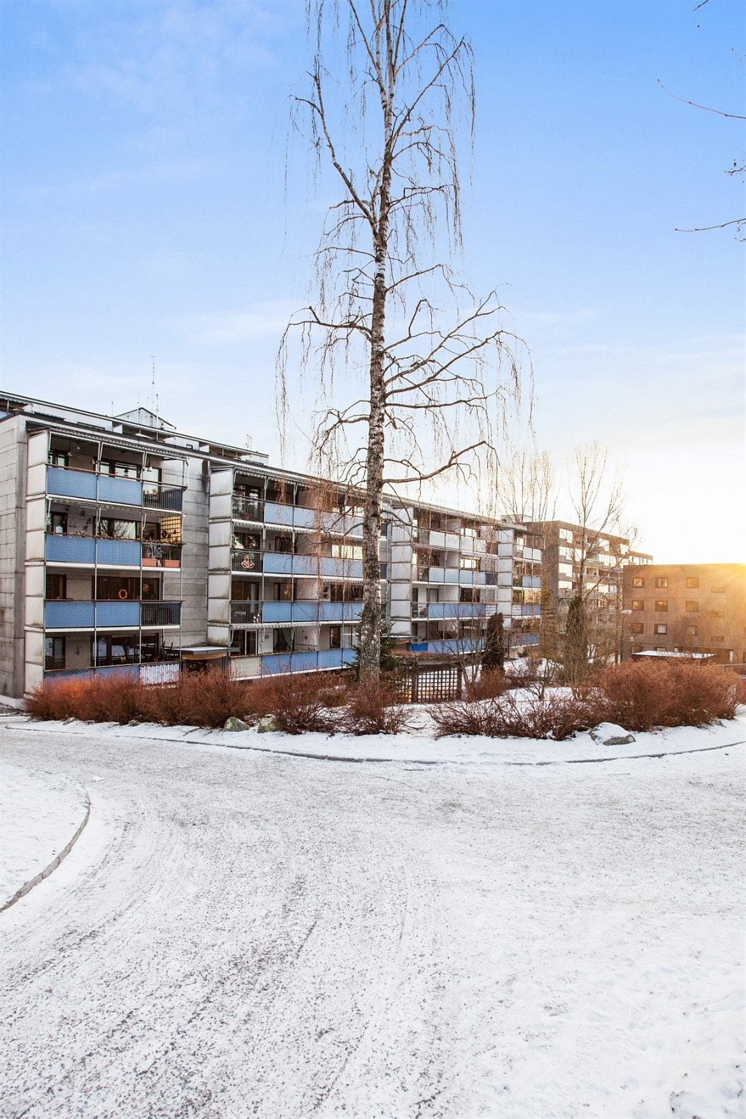 Leiligheten har en flott intern plassering i borettslaget Galleribilde