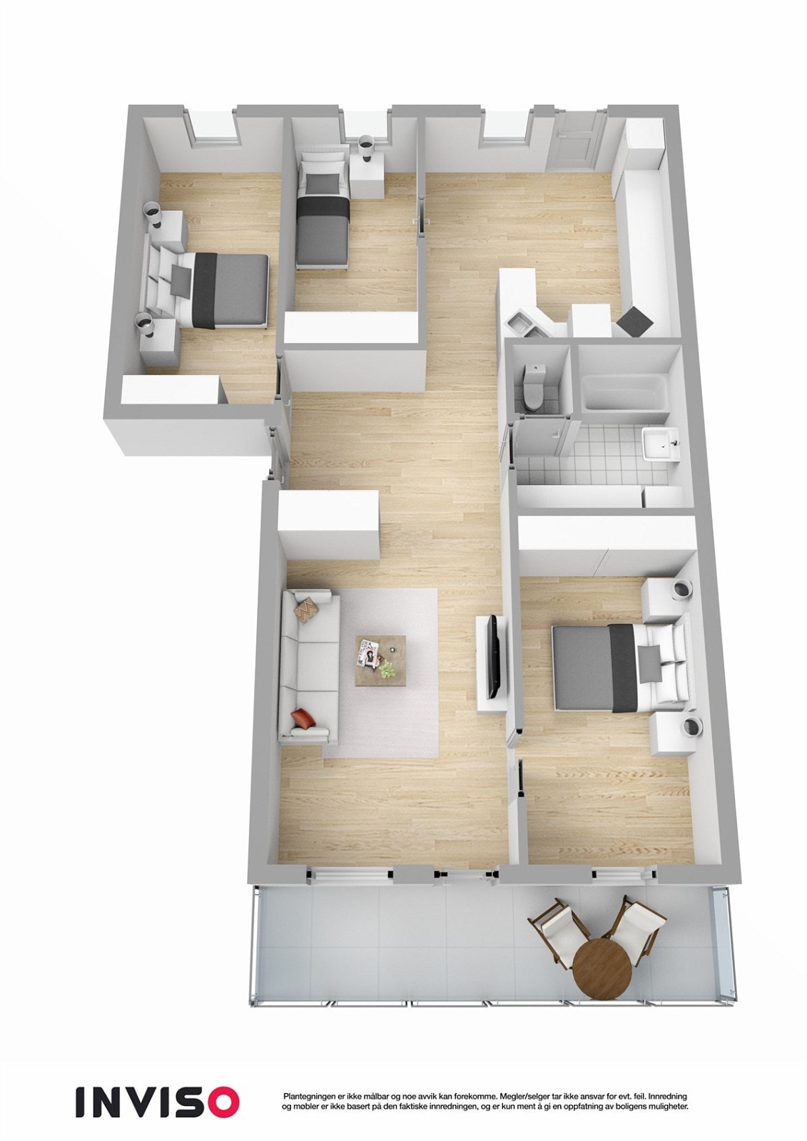 3D plantegning Galleribilde