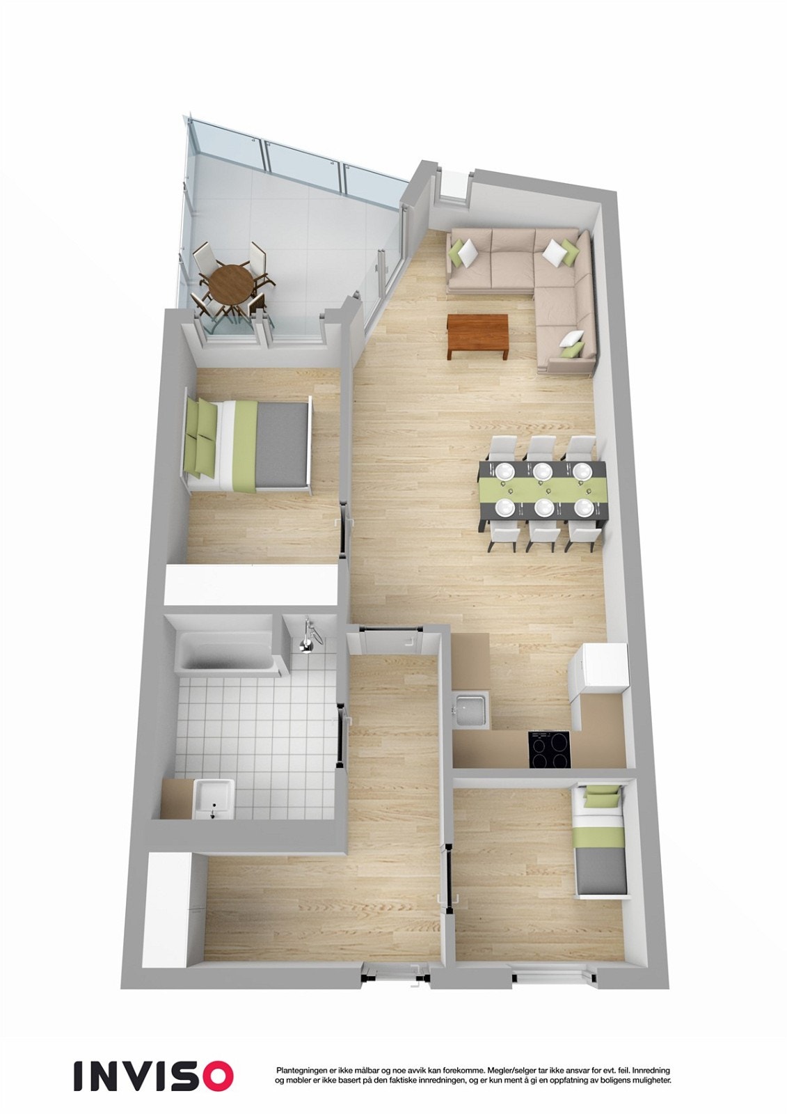 3D plantegning Galleribilde