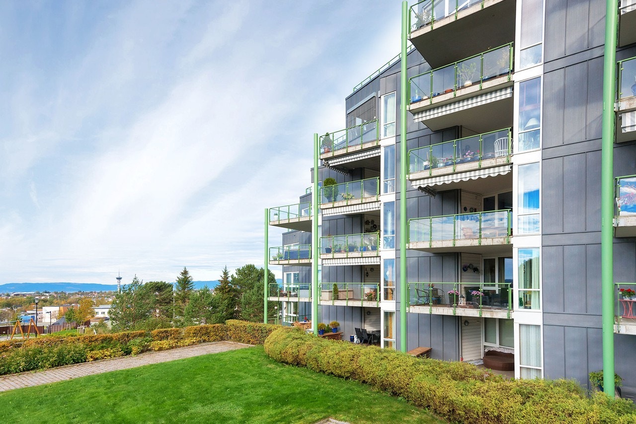 Utvendig fasade. Leiligheten ligger i 2. etasje Galleribilde