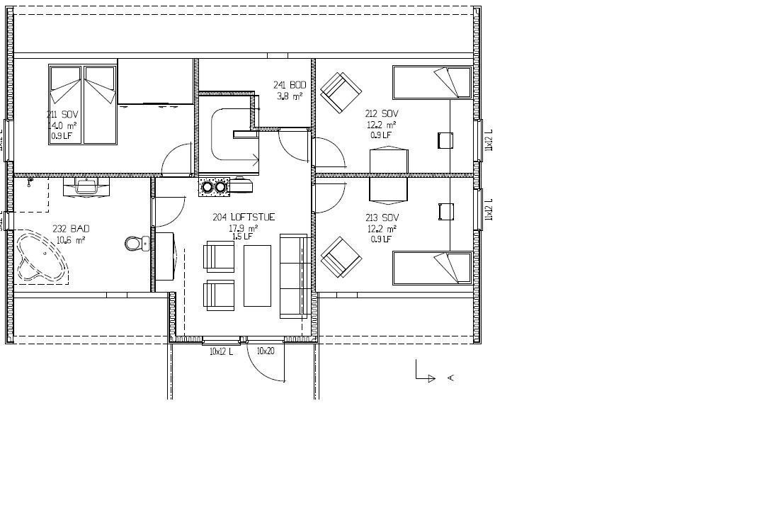 Planteikning 2. etg Galleribilde