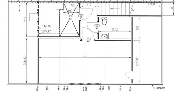 Plan 3. etg. Soverom A5 og B5 var nye i 2012. Galleribilde