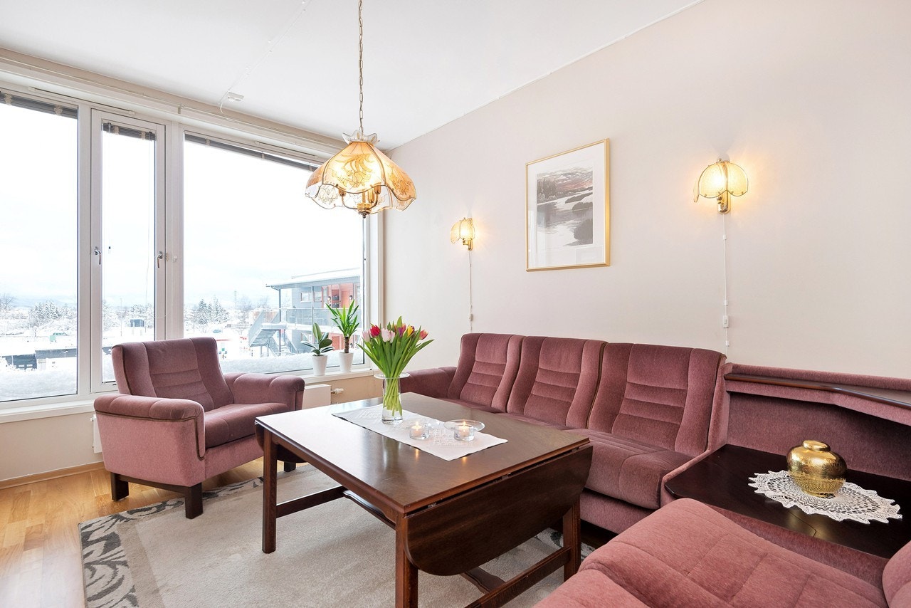 Luftig og lys stue Galleribilde