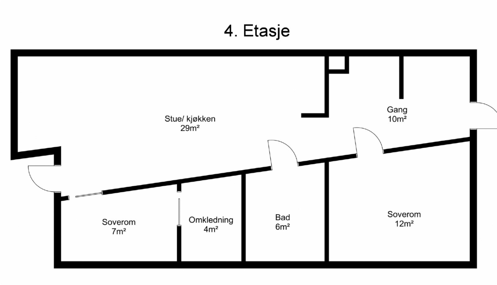 Planskissse 4.etasje Galleribilde