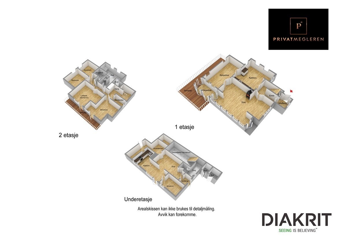 Plantegning 3D Galleribilde