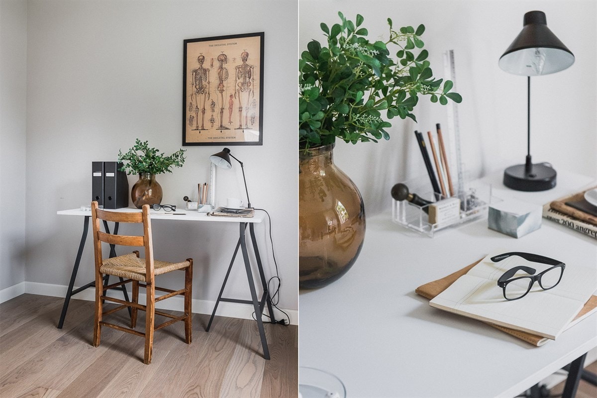 Disponibelt rom på nesten 7 kvadratmeter med potensial både som en bod og et kontor. Galleribilde