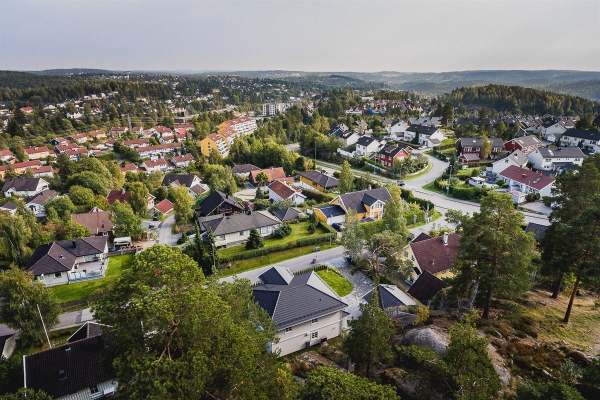 Nærheten til marka og store friområder er et vel så stort pluss, både lysløyper og akebakke finnes i umiddelbar nærhet. Galleribilde