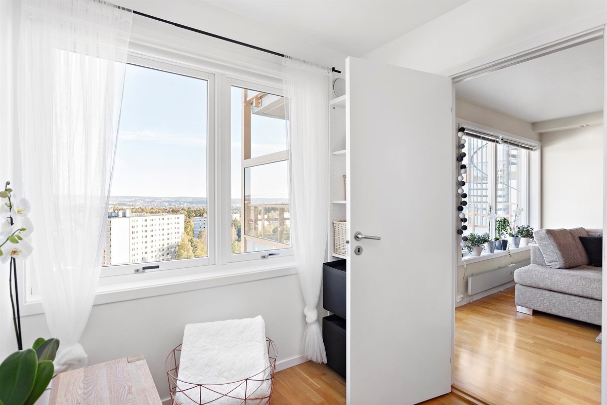 Den flotte utsikten kan også sees fra soverommet. Galleribilde