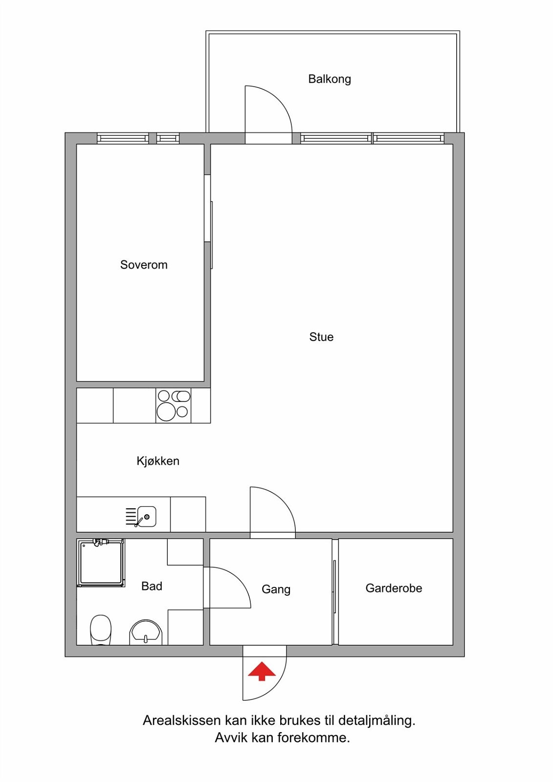 Plantegning 2D Galleribilde