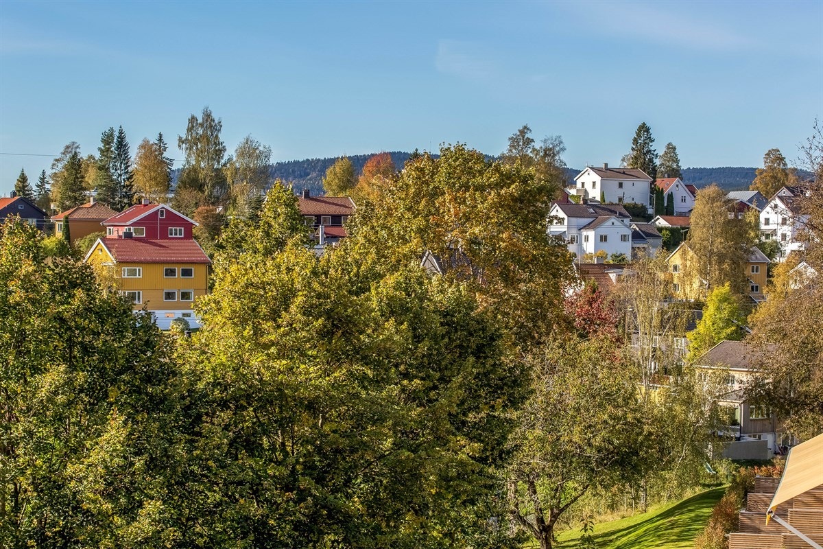 Hyggelig utsikt fra balkongen. Galleribilde