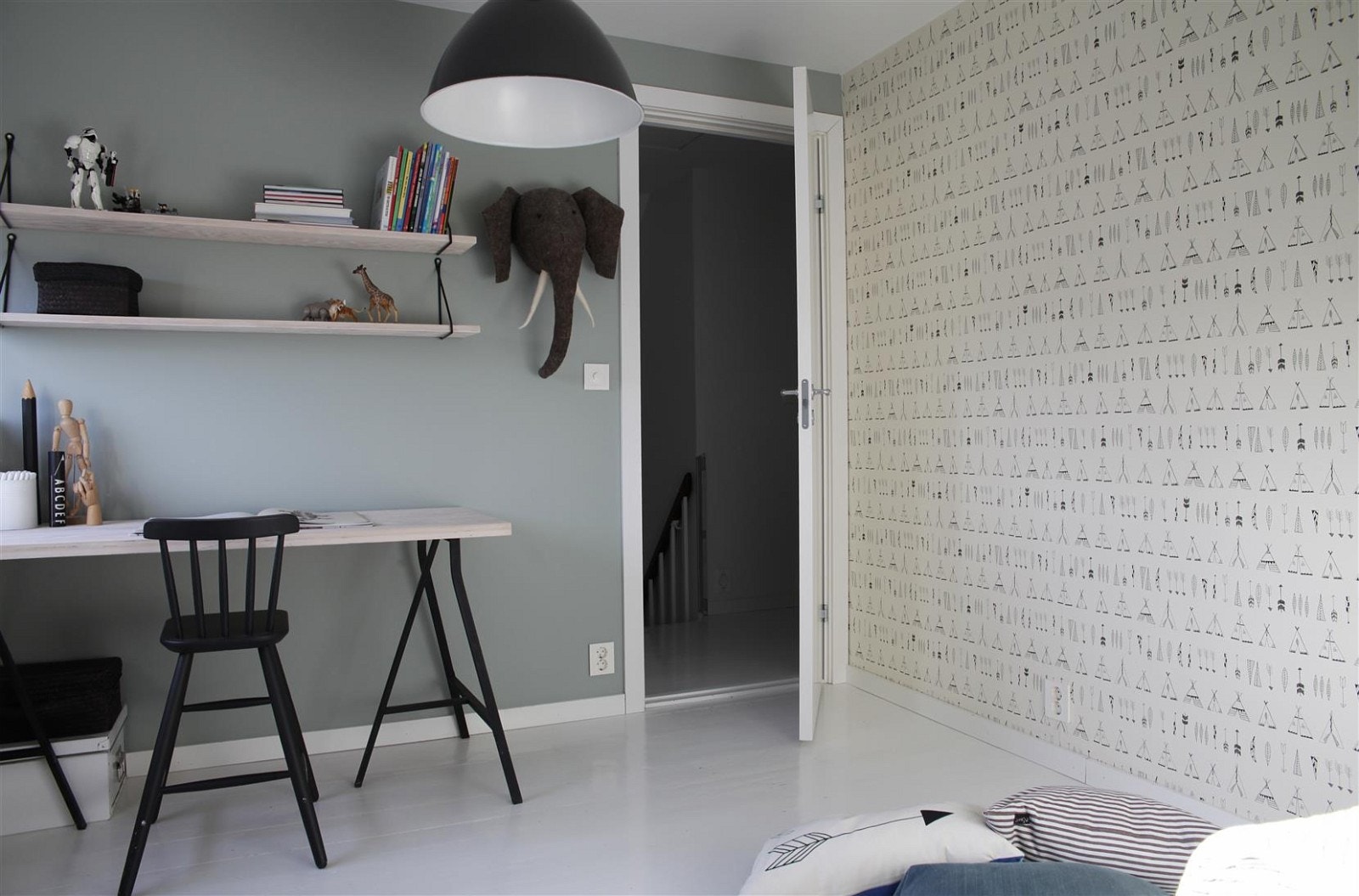 På dette rommet er det også god plass til arbeidsbord. Galleribilde