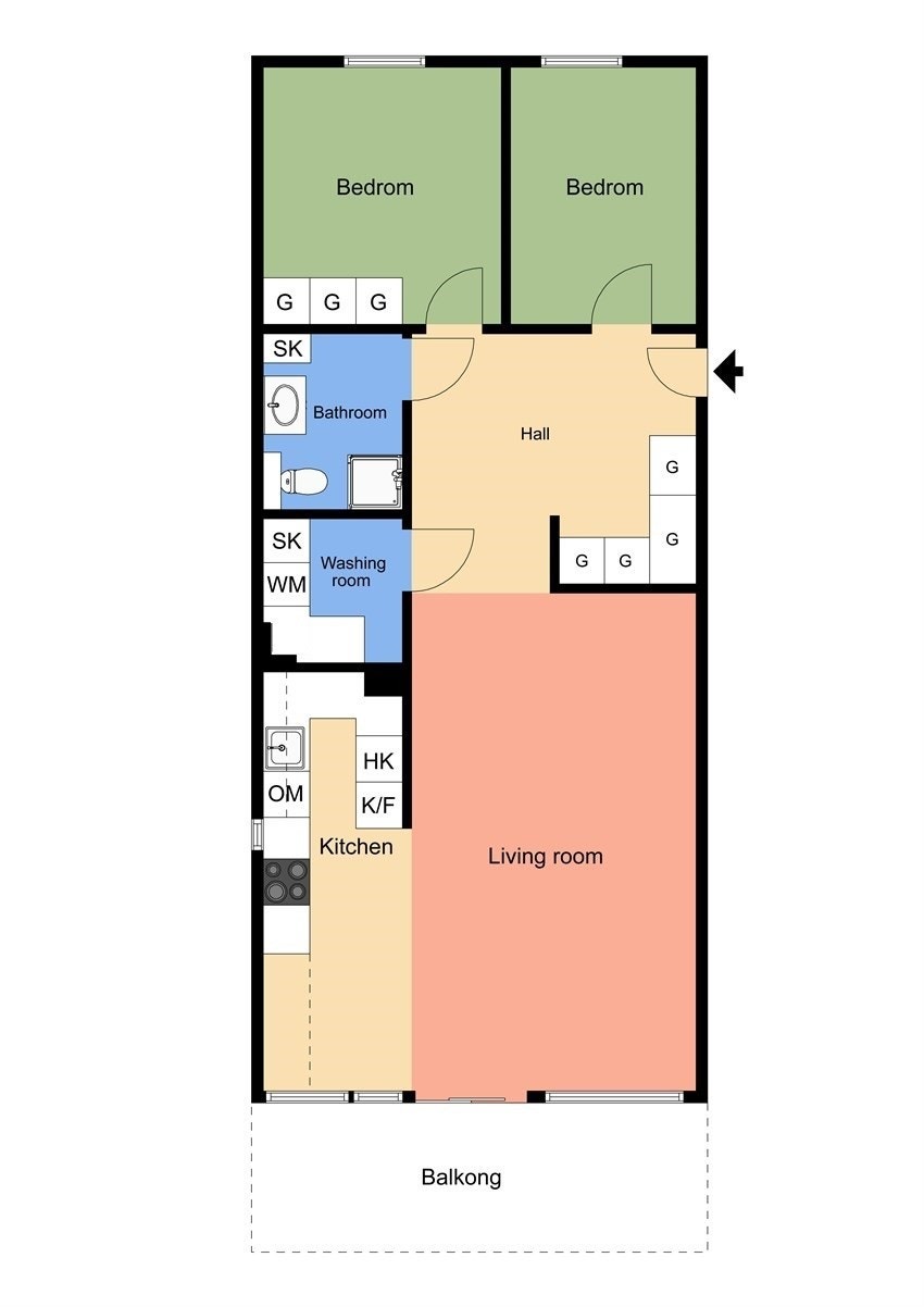 Plantegning Hovseterveien 52 A Galleribilde