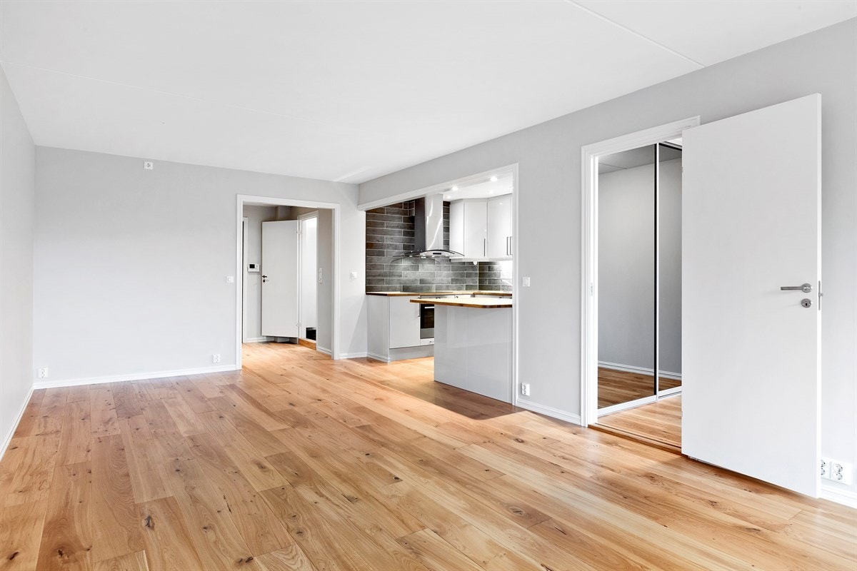 Meget god kjøkken og stue løsning Galleribilde