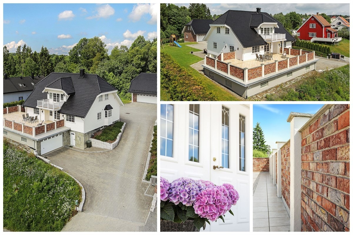 Collage av Trøgstadveien 25 i Askim Galleribilde