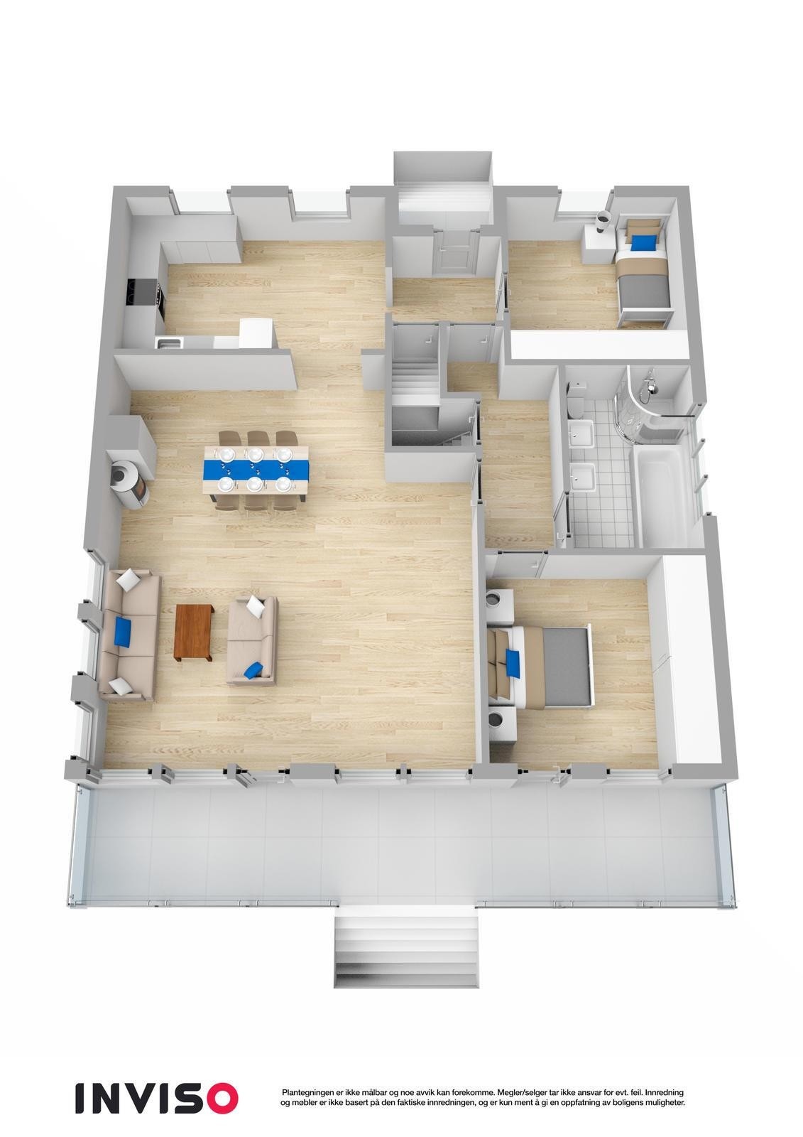 3Dplan - 1. etasje Galleribilde